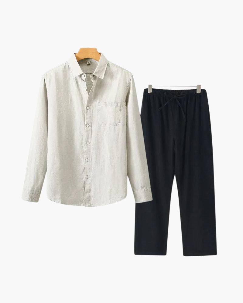 Stivo linnen set met lange mouwen - STIVO